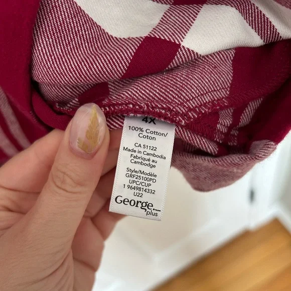 George Plus Size Plaid Shacket - Picture 4 of 5